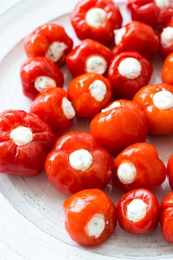 Mini Red Peppers Stuffed with Feta & Cream Cheese 250g